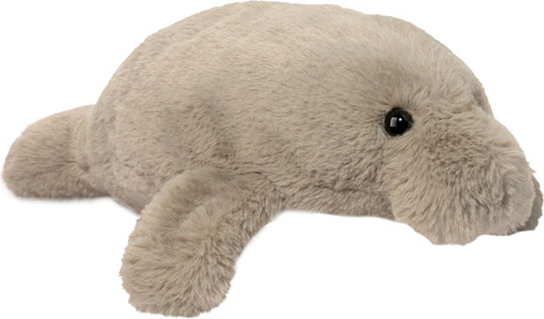 Plush toy Potato Manatee on a white background