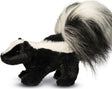 Plush Striper Skunk on a white background