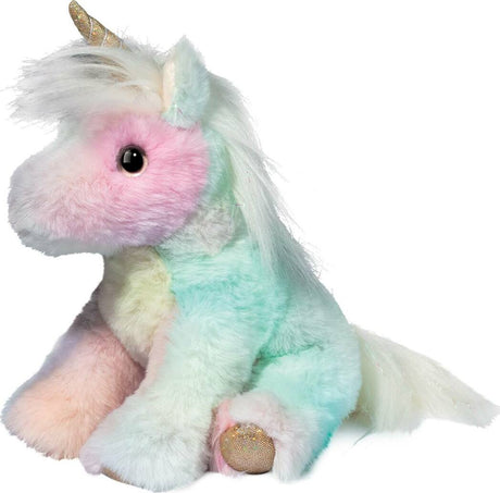 Plush Kylie Rainbow Unicorn Mini Soft on a white background