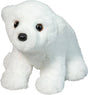 Plush Mini Whitie Soft Polar Bear on a white background