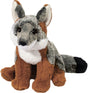 Plush Frankie Grey Fox Soft on a white background