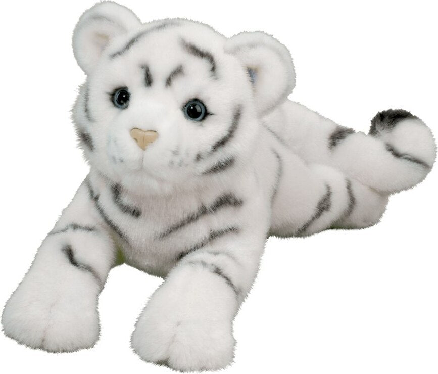 Plush Zahara DLux White Tiger on a white background
