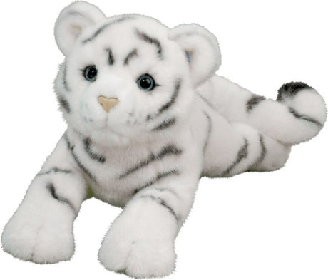 Plush Zahara DLux White Tiger on a white background