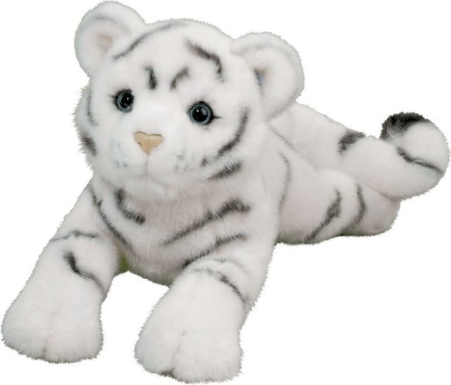 Plush Zahara DLux White Tiger on a white background