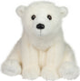 Plush Ursus DLux Polar Bear on a white background