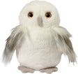 Plush Orie White Owl Soft on a white background