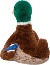 Plush Desie Soft Mallard Duck on a white background