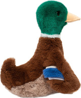 Plush Desie Soft Mallard Duck on a white background