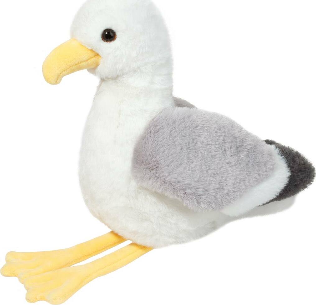 Plush Stewie Soft Seagull on a white background