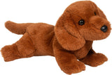Plush Delanie Soft Dachshund on a white background