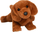 Plush Delanie Soft Dachshund on a white background