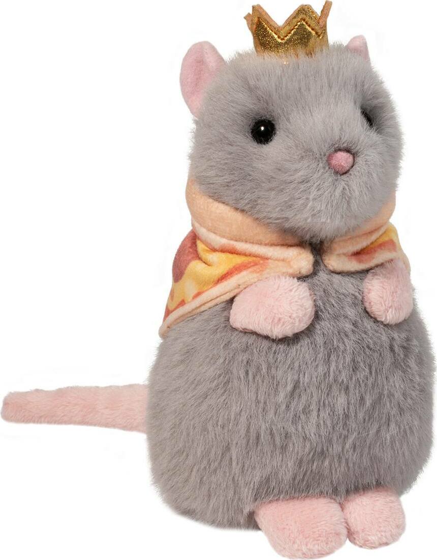 Plush Pizza Rat Macaroon on a white background