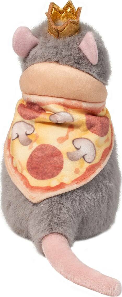 Plush Pizza Rat Macaroon on a white background