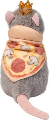 Plush Pizza Rat Macaroon on a white background