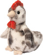 Plush Rockie Spotted Rooster Mini Soft on a white background