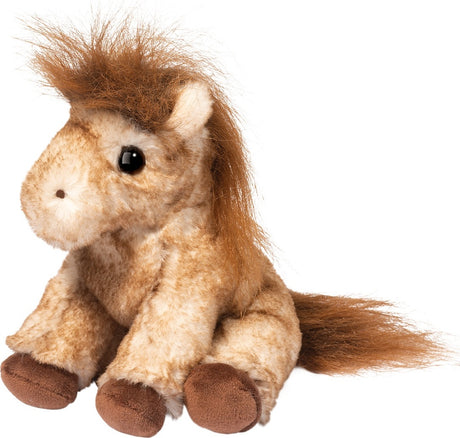 Plush Dustie Horse Mini Soft on a white background