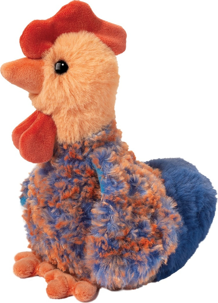 Plush Chantillie Blue Lace Hen Mini Soft on a white background