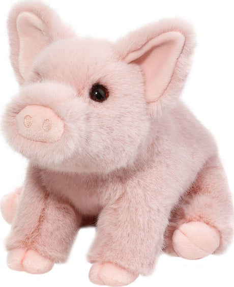 Plush Super Pinkie Soft Pig on a white background