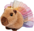 Plush Capybara with Tutu on a white background