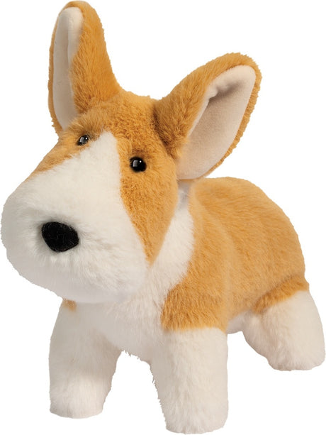 Plush Carl Corgi Muzzle on a white background