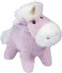Pink plush Eleanor Unicorn Muzzle toy on a white background