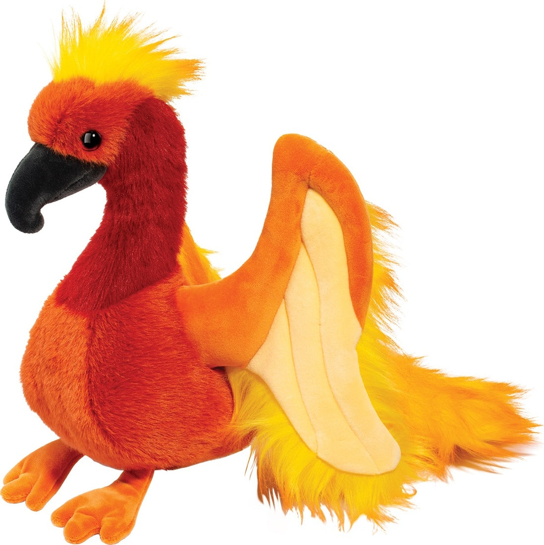 Plush Cayenne Phoenix on a white background