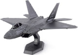 Metal model of a F-22 Raptor aircraft