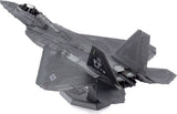Metal model of a F-22 Raptor aircraft