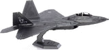 Metal model of a F-22 Raptor aircraft