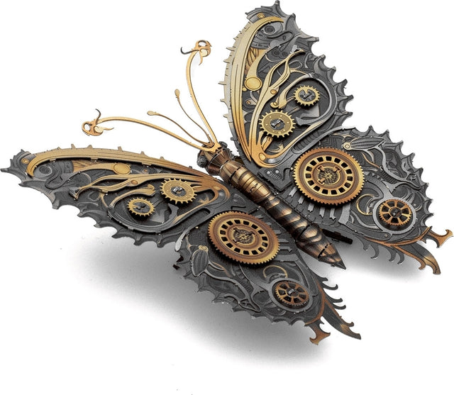 Medal model of a Steampunk Butterfly