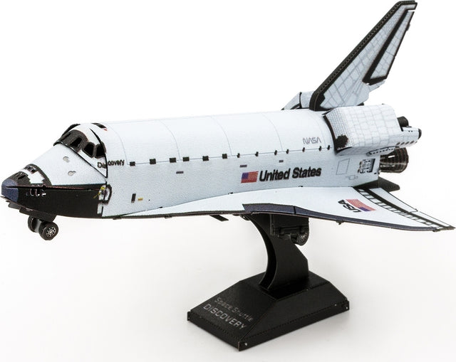 Metal model of Space Shuttle Discovery