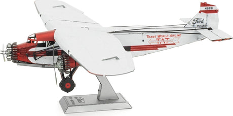 Metal model of a Ford Trimotor airplane