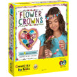 Box of Creativity for Kids Flower Crowns craft kit with a girl wearing a flower crown.
