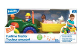 Fun Time Tractor set with animals and child on packaging, featuring Kidoozie brand.