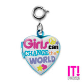 Girls Can Change The World Charm
