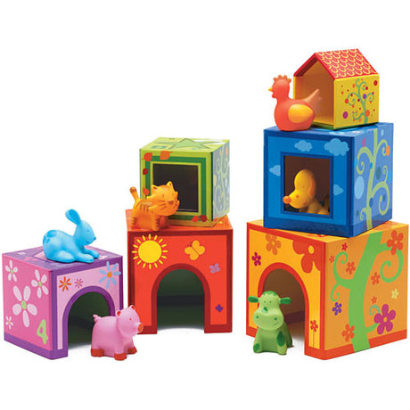 Topanifarm Nest and Stack Blocks + Animals