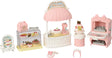 Set of miniature Calico Critters - Village Cake Shop Starter Set  playset with various items on a white background