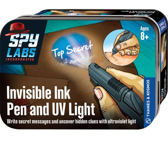Invisible Ink Pen & UV Light: Spy Labs