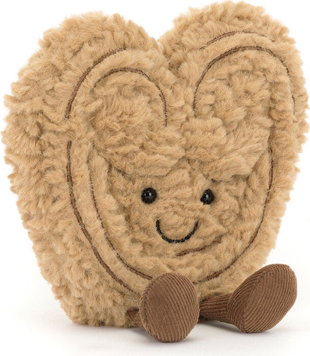 Amuseables Philippe Palmier plush toy with soft, textured fabric and embroidered smiling face designed as a playful, whimsical snack-inspired character.