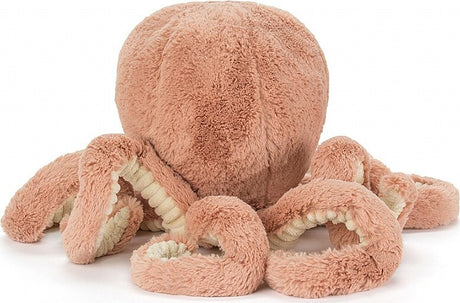 Plush Odell Octopus Large with a soft texture on a white background