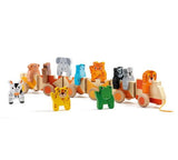 Trainimo Jungle Wooden Pull-Along Activity Toy