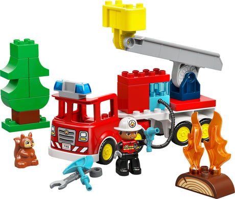 LEGO DUPLO Town: Fire Truck with Hose and Firefighter