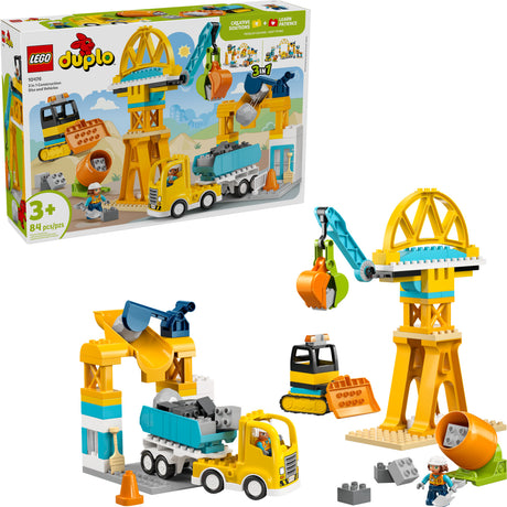 LEGO DUPLO Town: 3 in 1 Construction Site and Vehicles