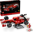 LEGO Icons: Ferrari F2004 & Michael Schumacher model with packaging on a white background