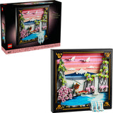 LEGO ART: Japanese Cherry Blossom Landscape set with scenic design and packaging