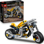 LEGO Technic: Yellow Motorcycle set with packaging in the background