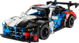 LEGO Technic: BMW M4 GT3 EVO Race Car toy car model built from interlocking bricks on a white background