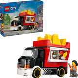 LEGO City Great Vehicles: Fries Food Truck set with packaging in the background