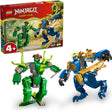 LEGO Ninjago set with two figures and packaging on a white background