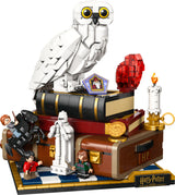 LEGO Harry Potter: Sorcerer's Stone – Collectors' Edition set with Hedwig the owl, books, and characters on a white background
